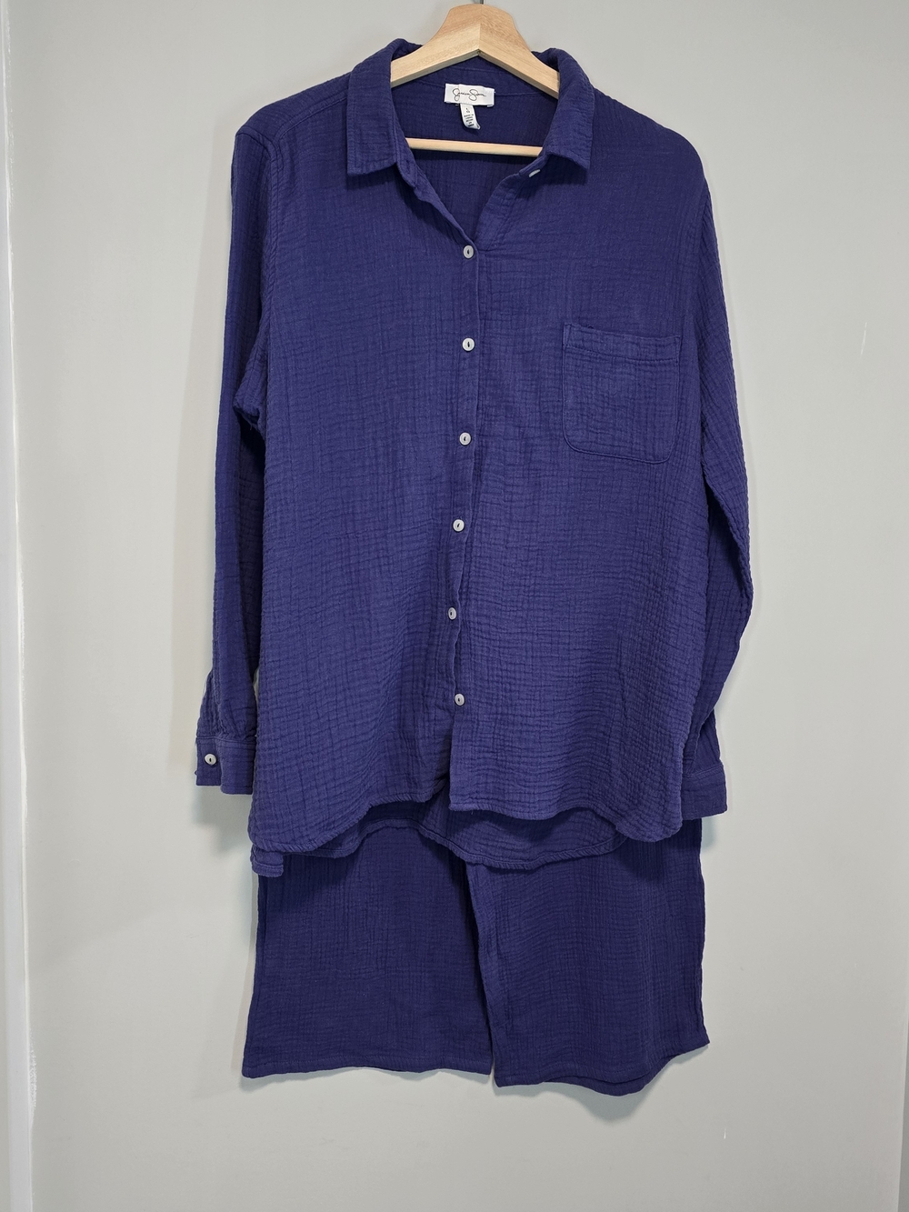 Jessica Simpson Women's Purple Button-Down Shirt